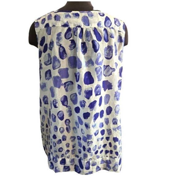 EC GAP COTTON AND SILK SLEEVELESS LIGHTWEIGHT BLOUSE SZ.L - Picture 2 of 5